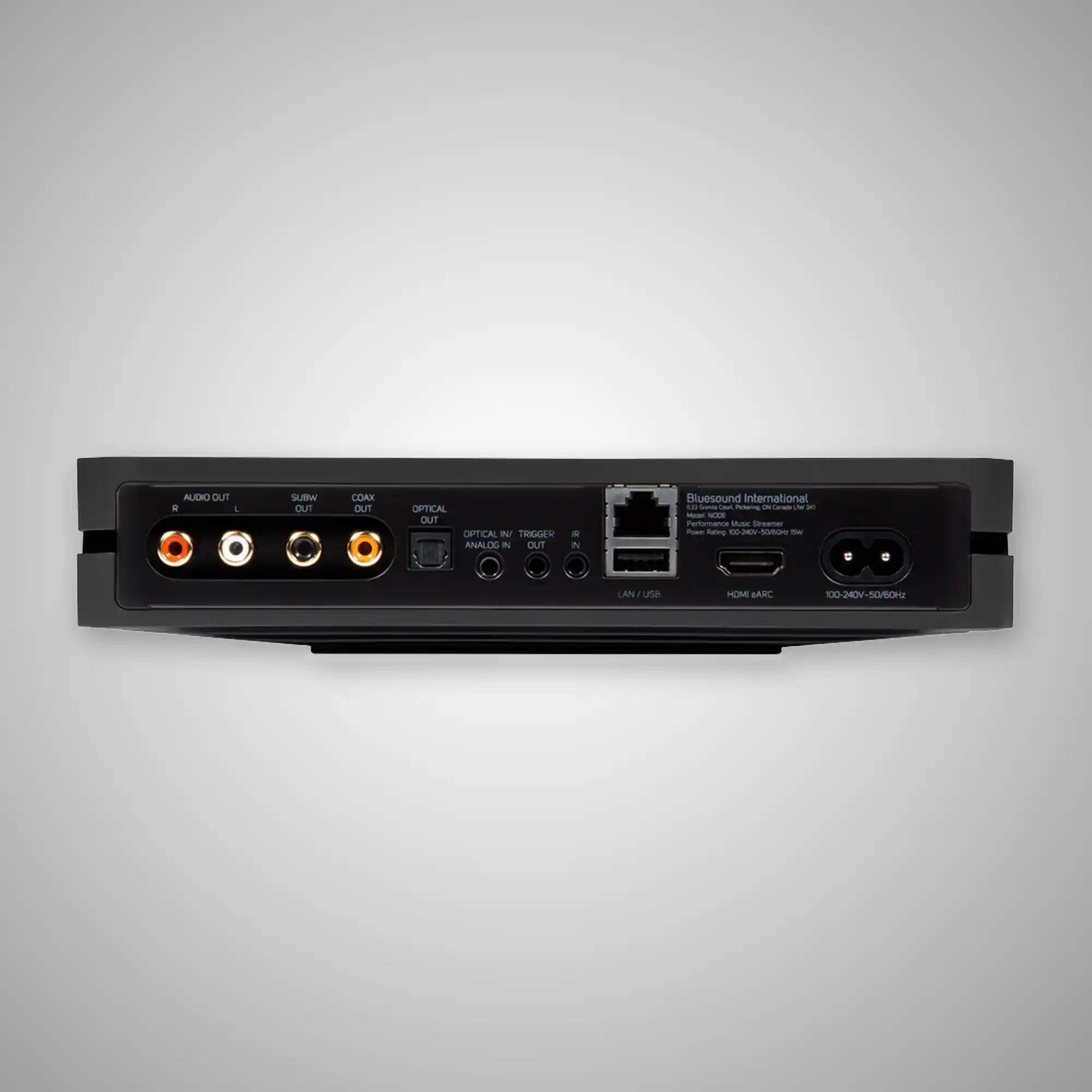 Bluesound NODE (N132 2024) Streamer REAR - DOUGLAS HIFI