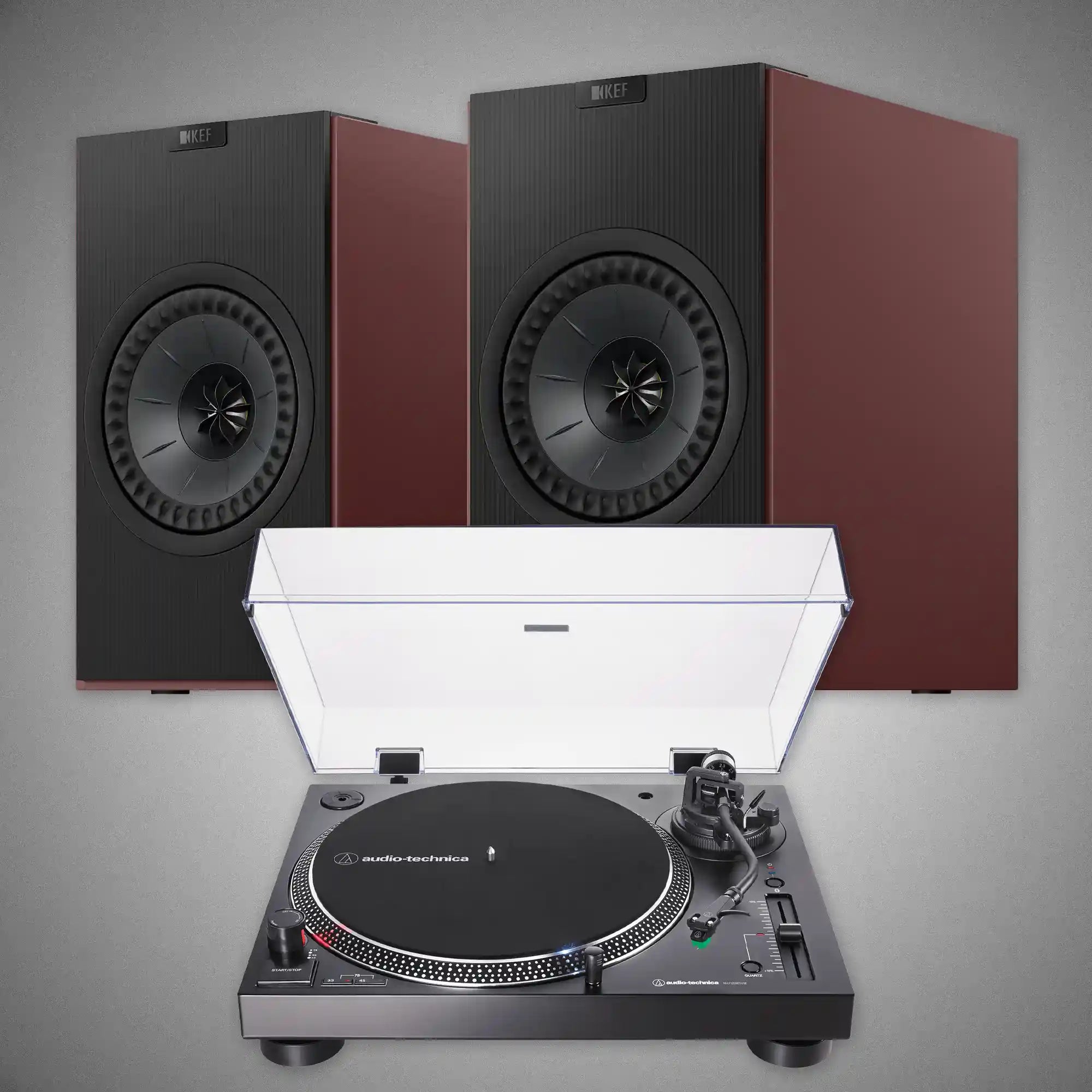 CODA PROMO - Vintage Burgandy / AT-LP120XBT-USB - DOUGLAS HIFI