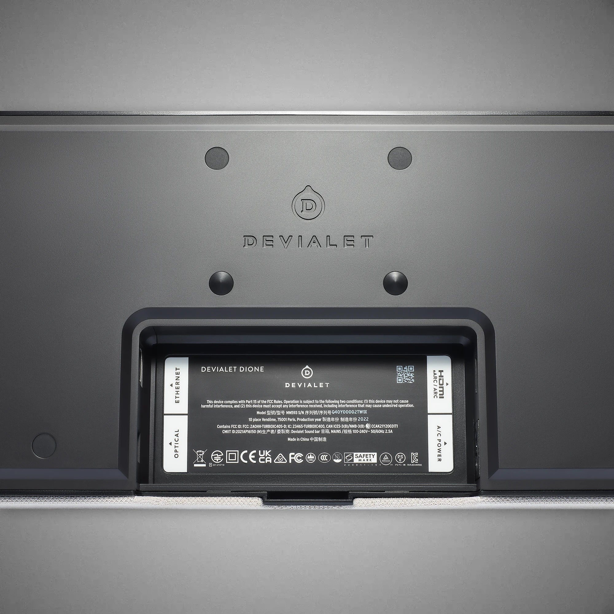 DEVIALET DIONE Soundbar Connections - DOUGLAS HIFI