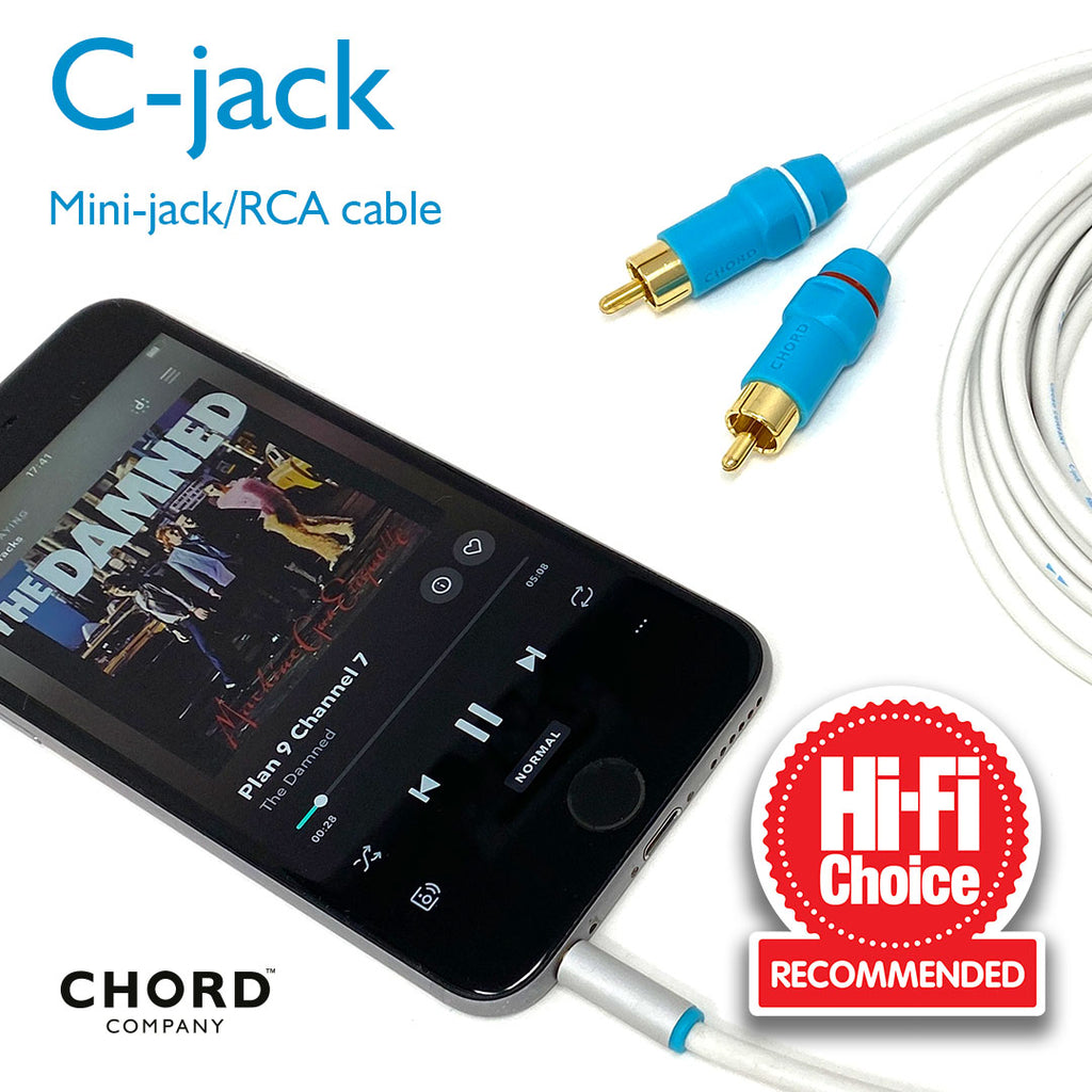 Douglas HiFi - Chord Co - C-Jack 3.5mm to RCA Hi-Fi-Choice Recommended - Osborne Park Perth Western Australia