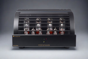 Douglas HiFi - PrimaLuna EVO400 Power Amplifier Black Front Cage On - Osborne Park - Perth - Western Australia