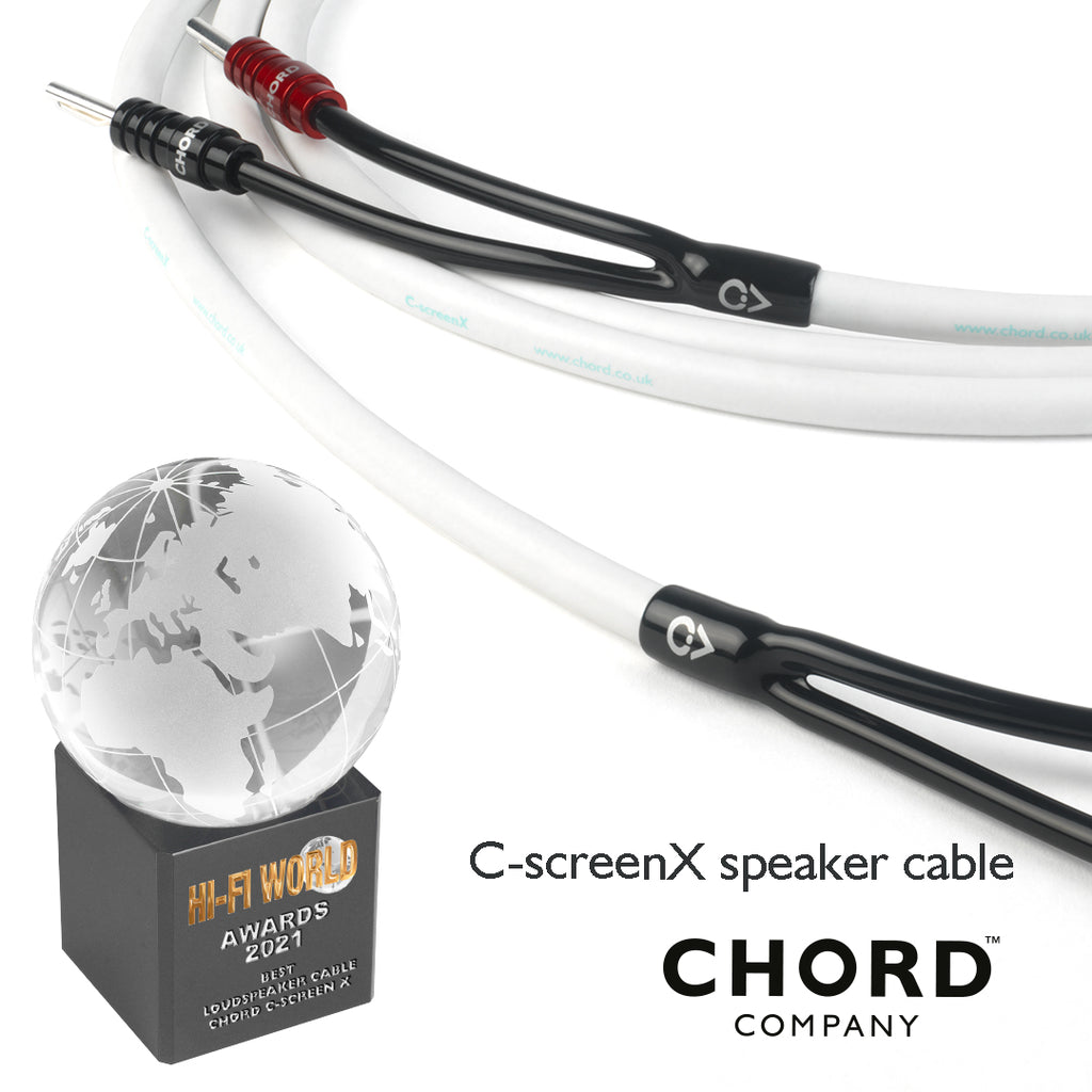 Douglas Hifi - Chord C-Screen X Speaker Cable Award - Osborne Park Perth Western Australia