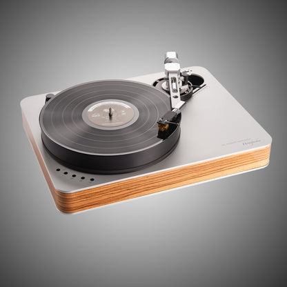Dr Feickert Woodpecker Turntable Silver with Zebrano finish - DOUGLAS HIFI