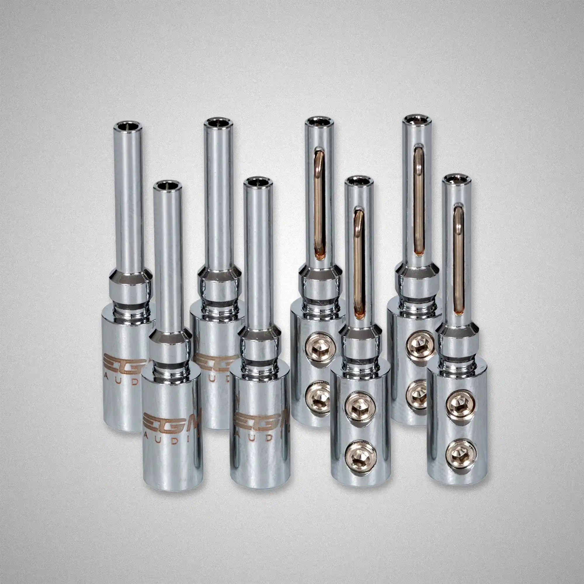EGM Audio Banana Plugs Nude (Rhodium) - DOUGLAS HIFI