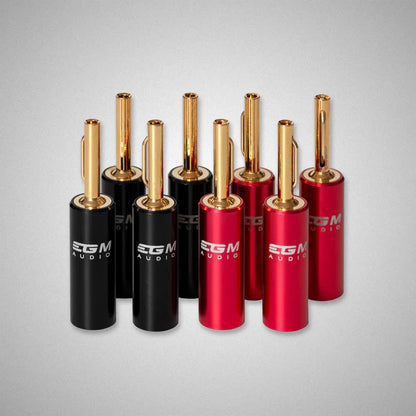 EGM Audio Banana Plugs Sleeved (Gold) - DOUGLAS HIFI