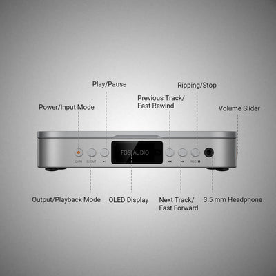 FOSI AUDIO Merak CD PLayer Controls - DOUGLAS HIFI