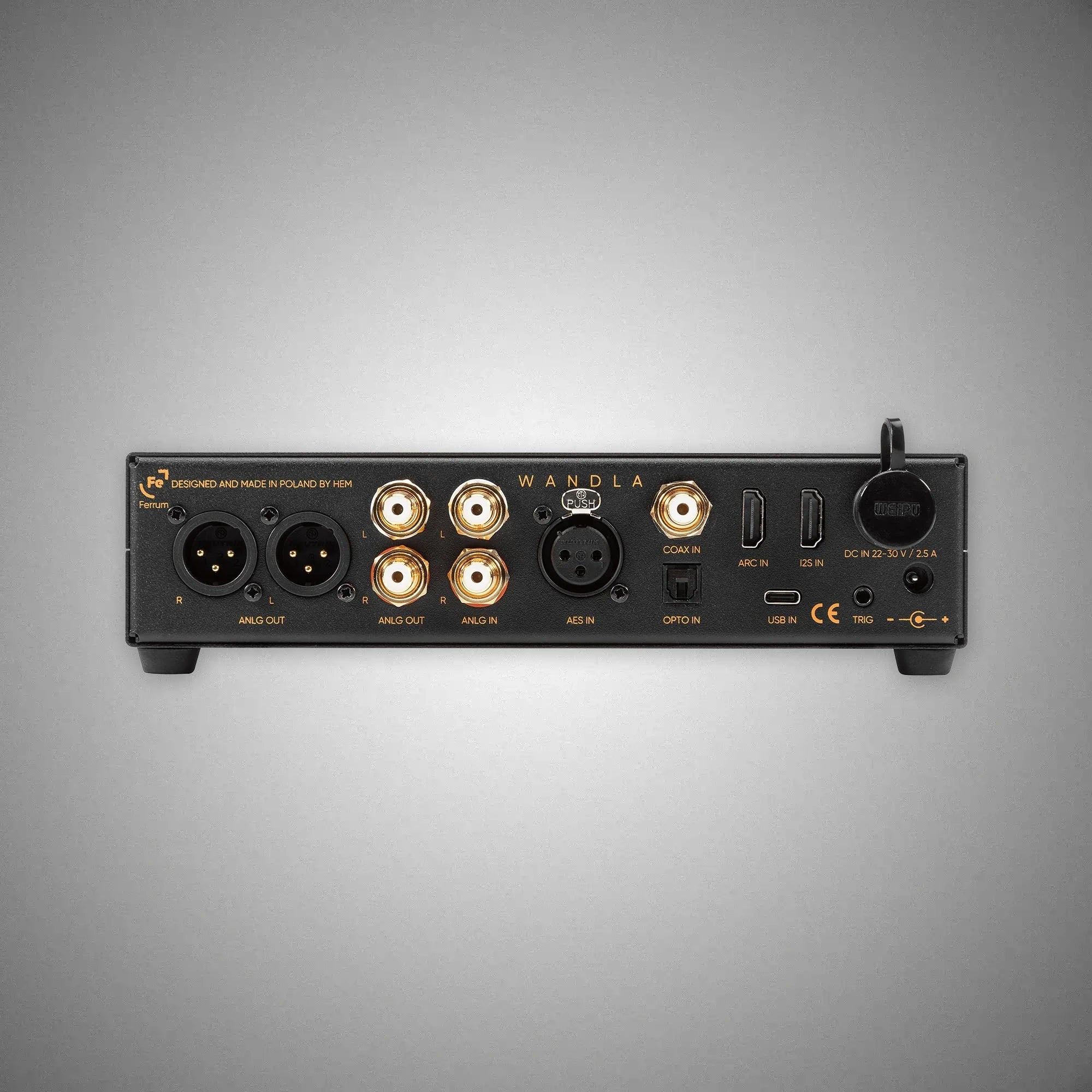 Ferrum Wandla DAC/Preamplifier Rear - DOUGLAS HIFI