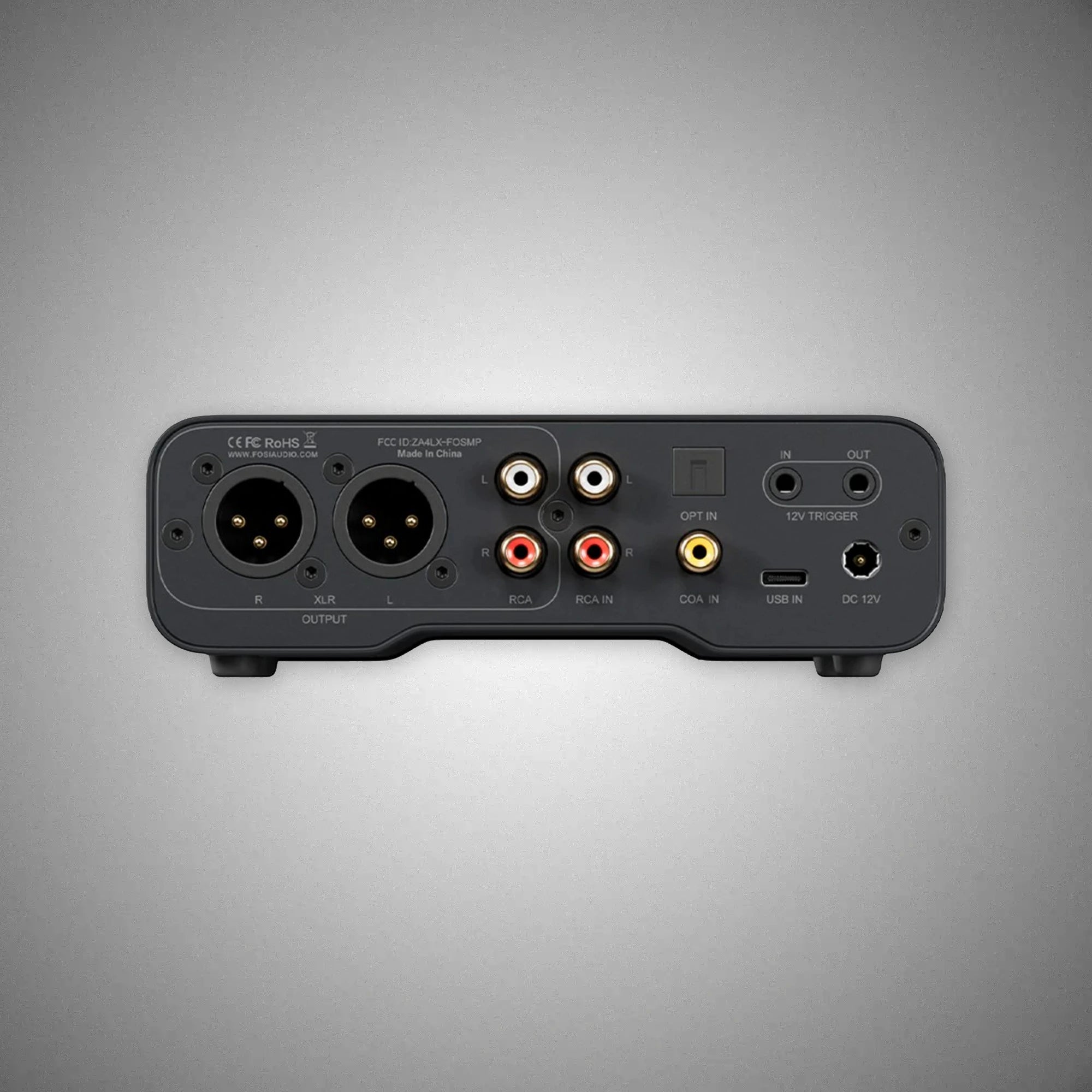 FOSI AUDIO ZH3 Headphone Amp / DAC / Preamplifier REAR VIEW - DOUGLAS HIFI
