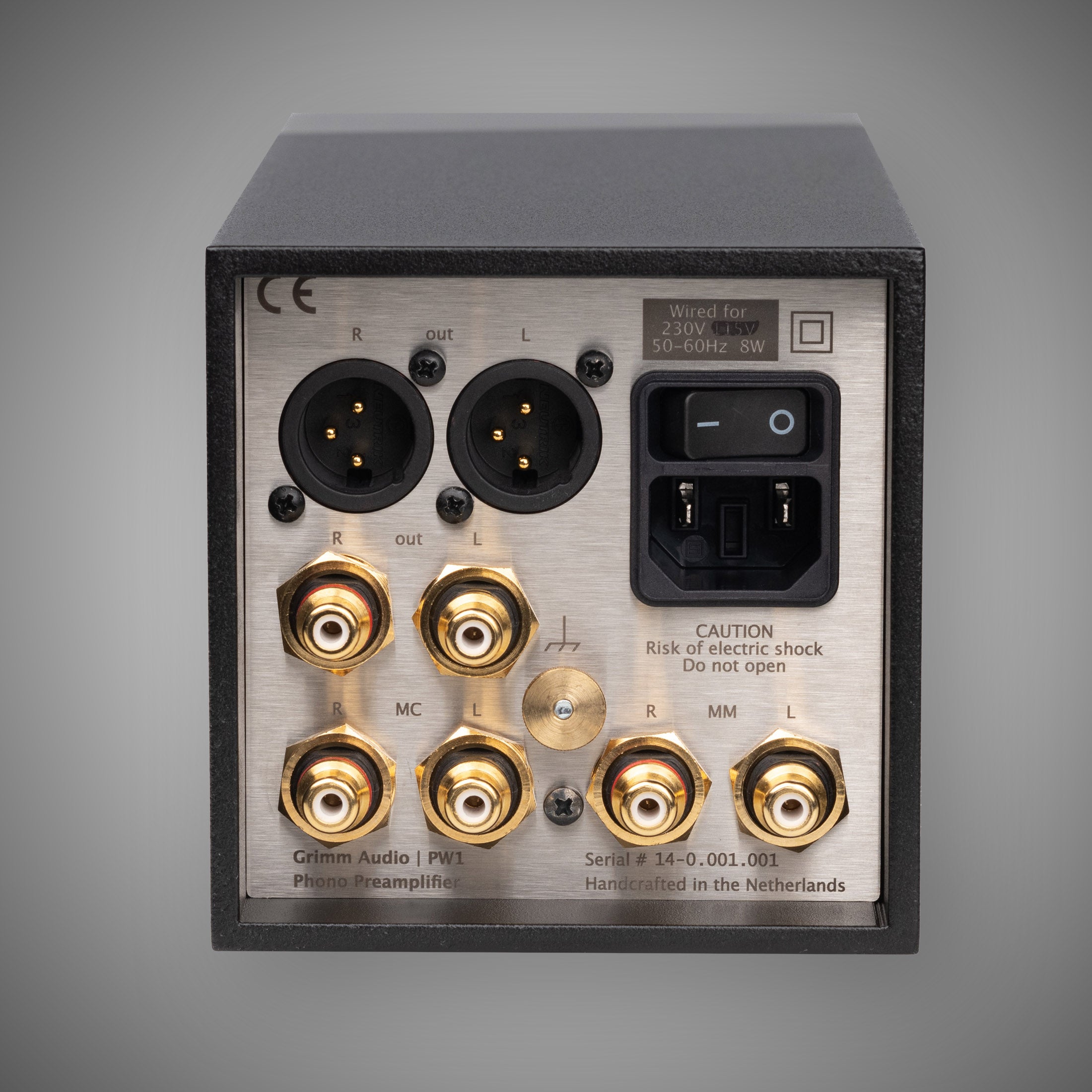 Grimm PW1 Phono Preamplifier Rear - DOUGLAS HIFI