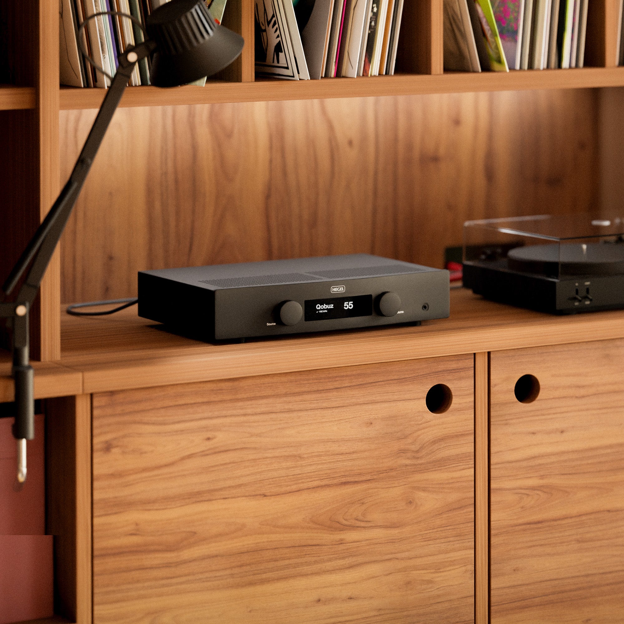 Hegel Streaming Amplifier H150 Black Lifestyle