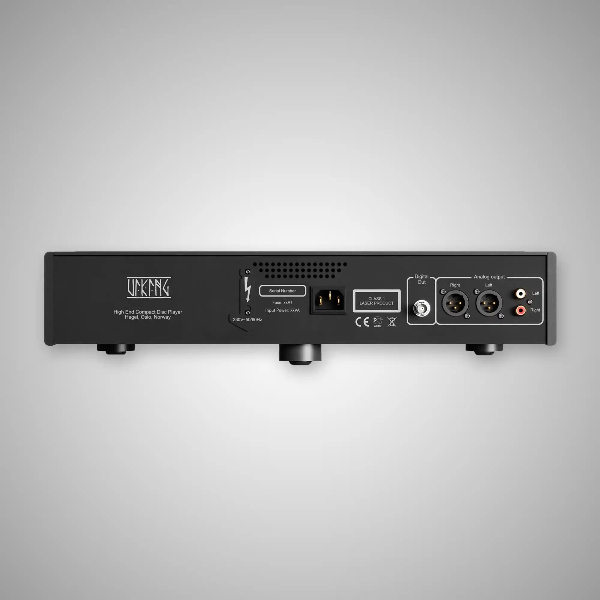 Hegel Viking CD Player (Rear) - DOUGLAS HiFi