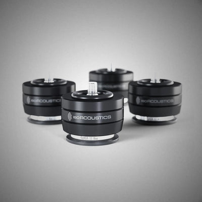 ISOACOUSTICS GAIA II NEO Isolation Footers Satin Black - DOUGLAS HIFI