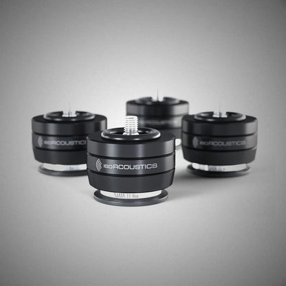 ISOACOUSTICS GAIA II NEO Isolation Footers Satin Black - DOUGLAS HIFI