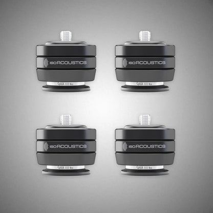 ISOACOUSTICS GAIA III NEO Isolation Footers Satin Black - DOUGLAS HIFI