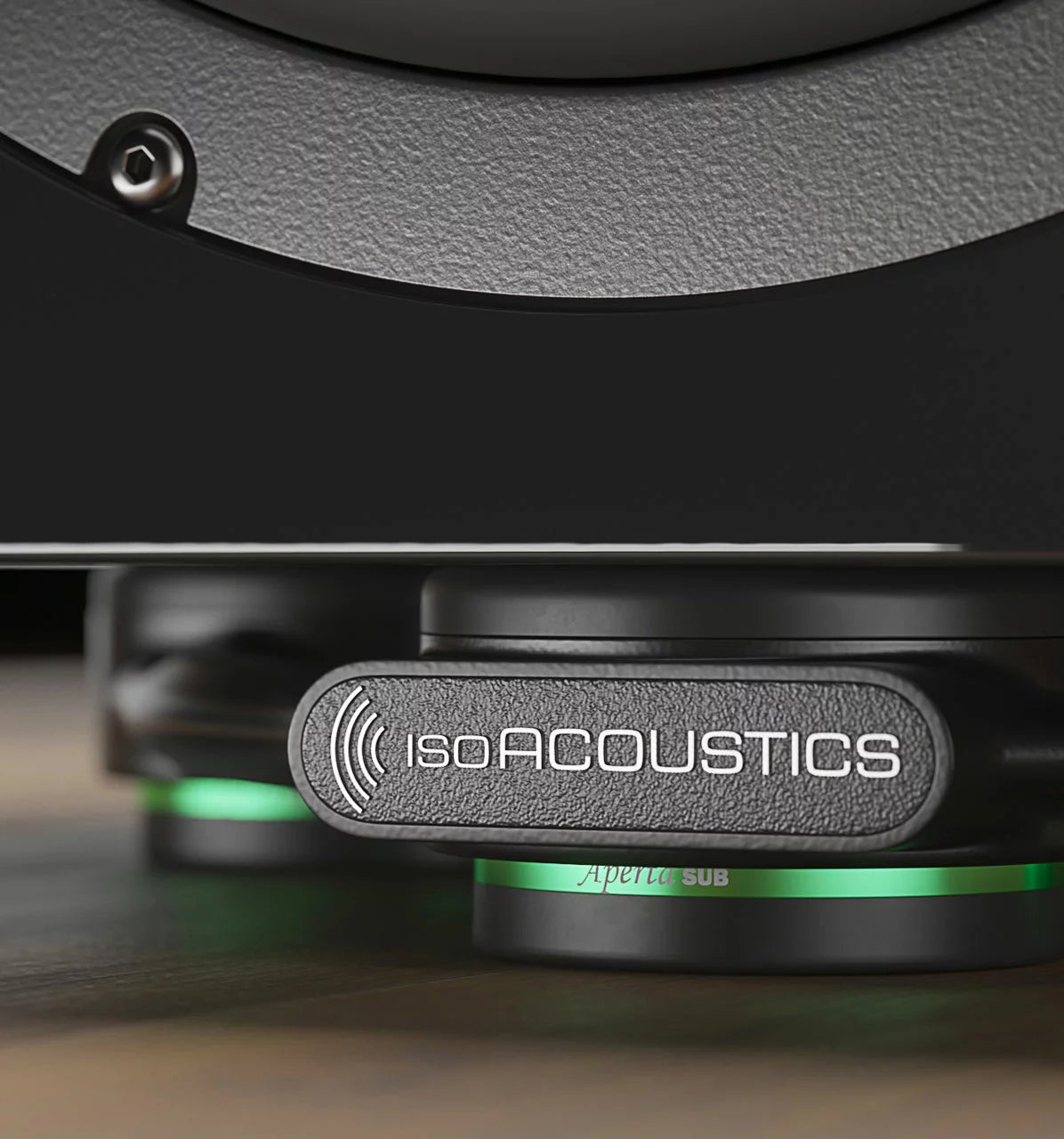 ISOACOUSTICS Aperta SUB Subwoofer Isolation Stand (Close Up) - DOUGLAS HIFI