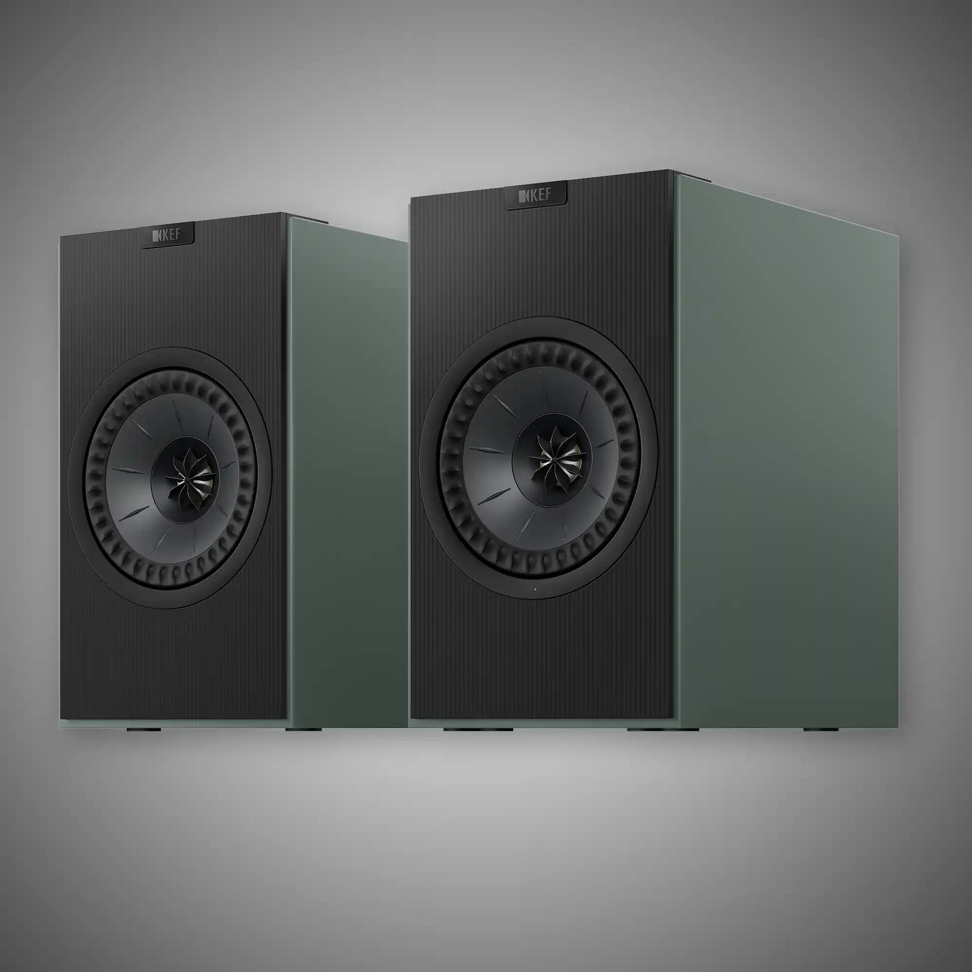 KEF Coda W Active Wireless Speakers Moss Green - DOUGLAS HIFI