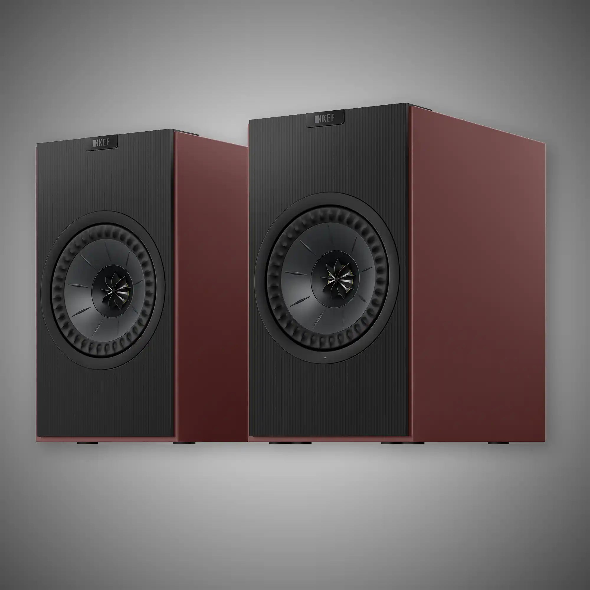 KEF Coda W Active Wireless Speakers Vintage Burgandy - DOUGLAS HIFI