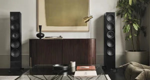 KEF R11 Meta Black Lifestyle shot - Douglas HiFi Perth