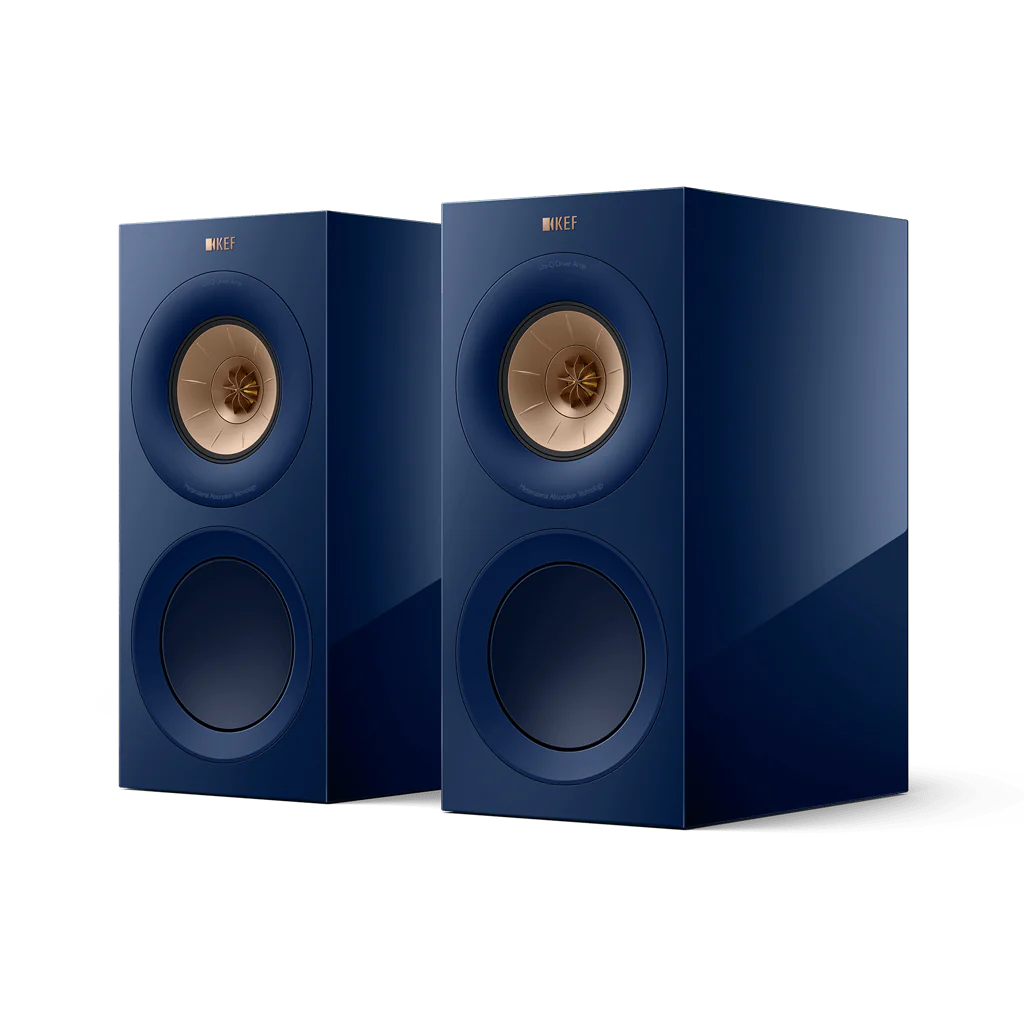 KEF R3 Meta Bookshelf speakers - Indigo Blue Colour (limited) - Douglas HiFi Perth