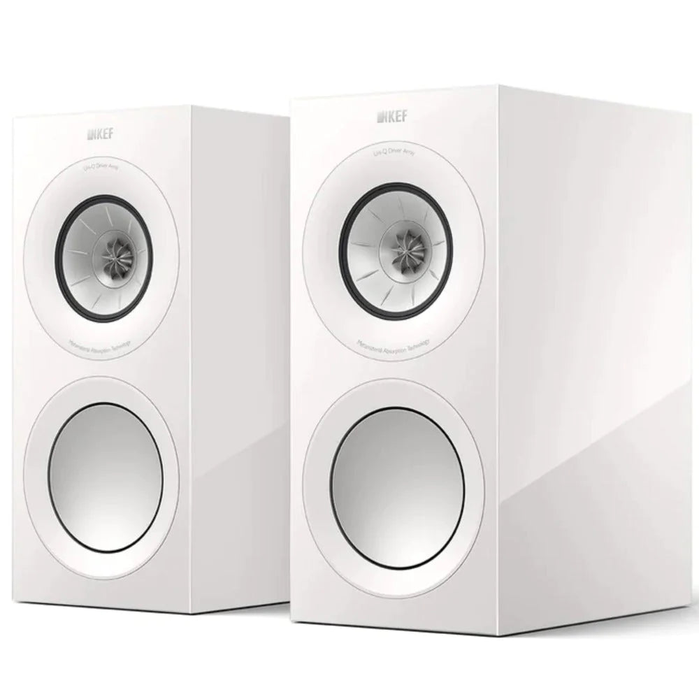 KEF R3 Meta Bookshelf speakers - White Colour Option - Douglas HiFi Perth