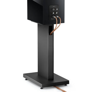 KEF S3 speaker stand for R3 Meta Speakers (rear view of cable management) - Douglas HiFI Perth