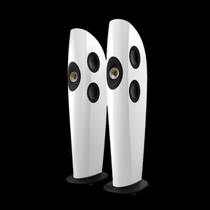 KEF BLADE TWO META Floorstanding Speakers (Artic White/Champagne) - DOUGLAS HiFi