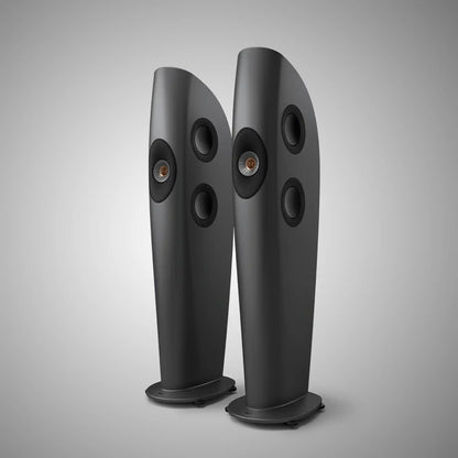 KEF BLADE TWO META Floorstanding Speakers (Charcoal Grey / Bronze) - DOUGLAS HiFi