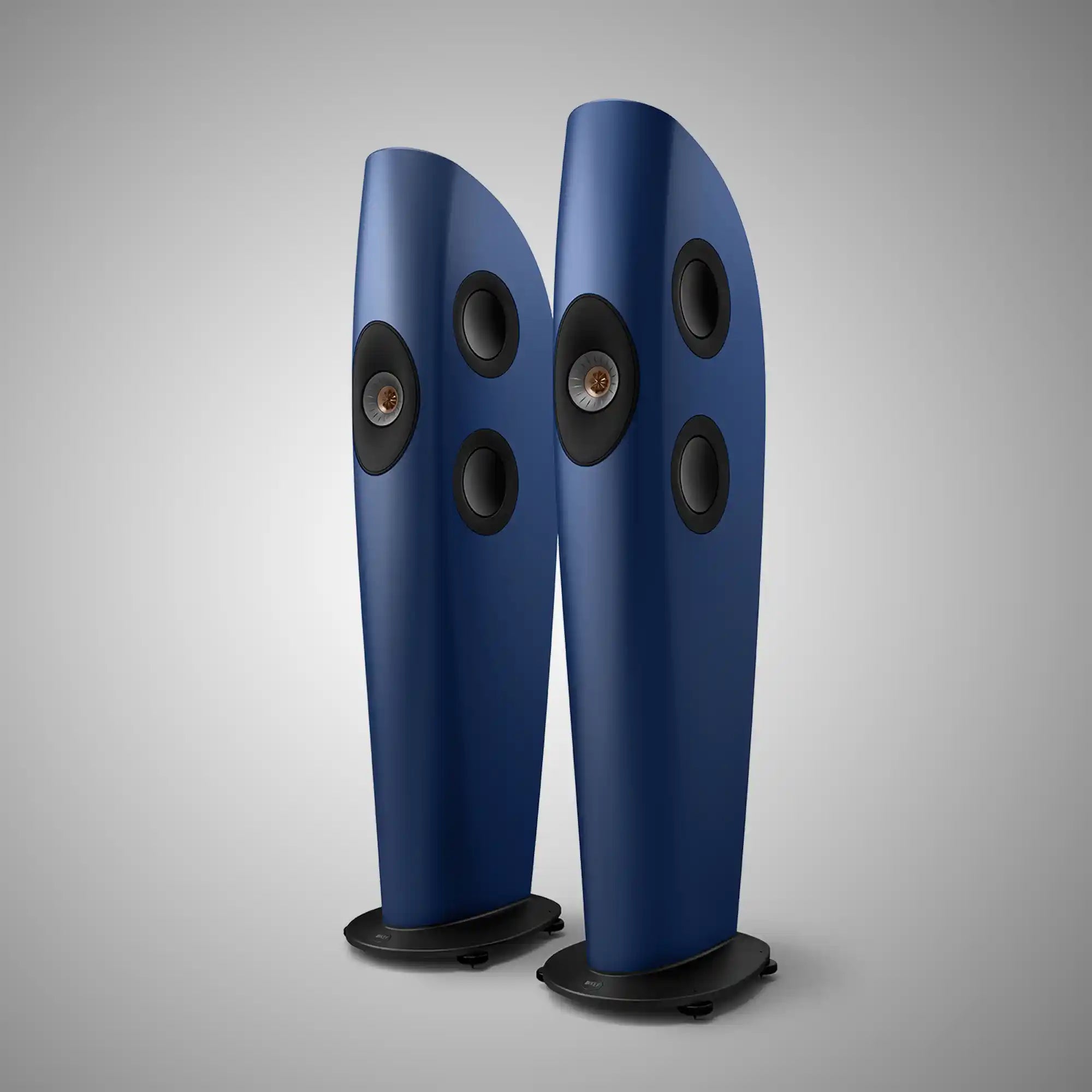 KEF BLADE TWO META Floorstanding Speakers (Frosted Blue / Bronze) - DOUGLAS HiFi