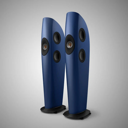 KEF BLADE TWO META Floorstanding Speakers (Frosted Blue / Bronze) - DOUGLAS HiFi