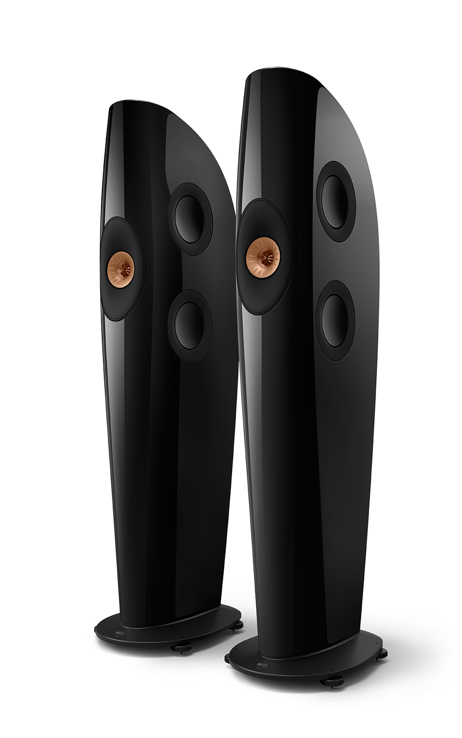 KEF BLADE TWO META Floorstanding Speakers (Piano Black/Copper) - DOUGLAS HiFi