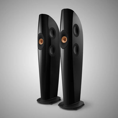 KEF BLADE TWO META Floorstanding Speakers (Piano Black/Copper) - DOUGLAS HiFi