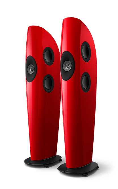 KEF BLADE TWO META Floorstanding Speakers Racing Red/Grey) - DOUGLAS HiFi