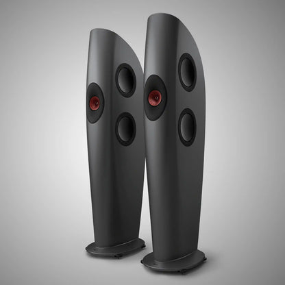 KEF Blade 1 Floorstanding Speakers Charcoal Grey/Red - DOUGLAS HIFI