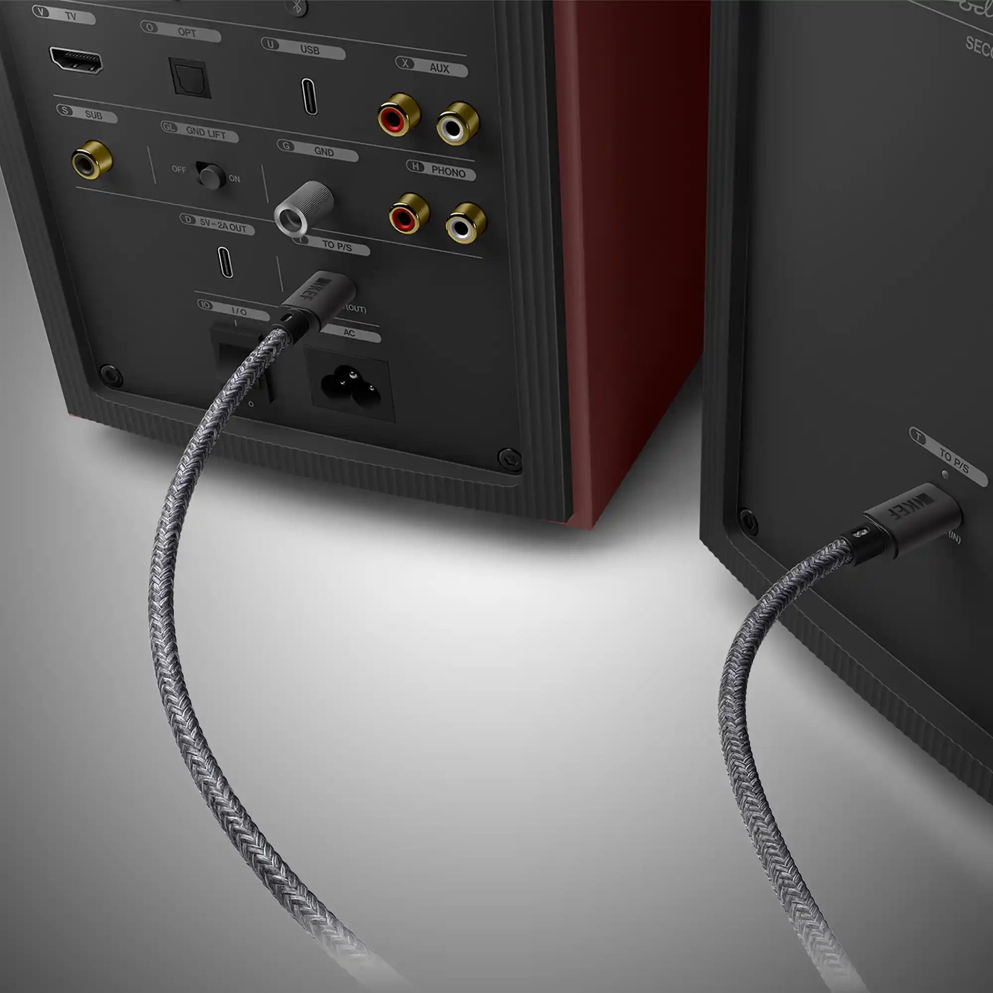 KEF Coda W Active Speakers - Rear Connections - DOUGLAS HIFI