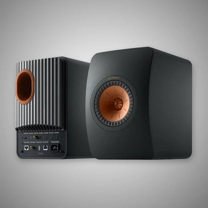 KEF LS50WMK2 Wireless Speakers Carbon Black - DOUGLAS HIFI