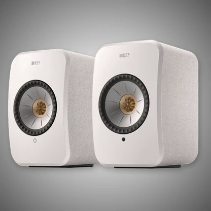 KEF LSX2 Active Wireless Speakers (Cotton White) - Douglas HiFi