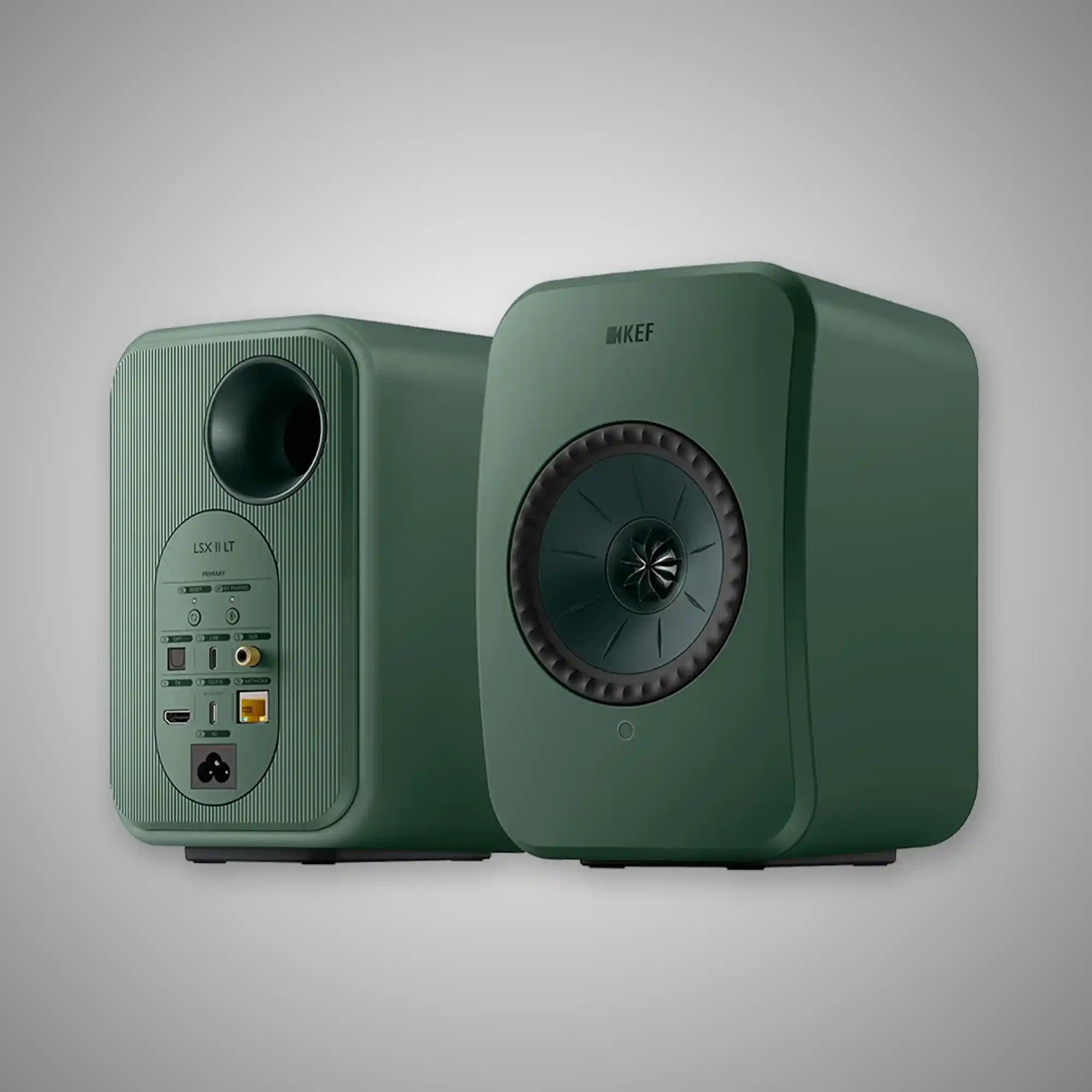 KEF LSXII LT Active Speakers - SAGE GREEN - DOUGLAS HiFi