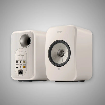 KEF LSXII LT Active Speakers - STONE WHITE - DOUGLAS HiFi