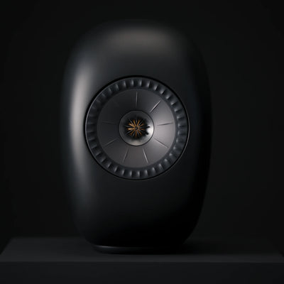 KEF LS LUXE Active Speakers Eclipse Black (Mood)- DOUGLAS HIFI