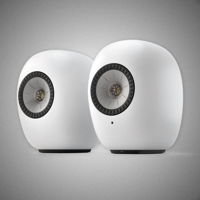 KEF LS LUXE Active Speakers Mineral White - DOUGLAS HIFI