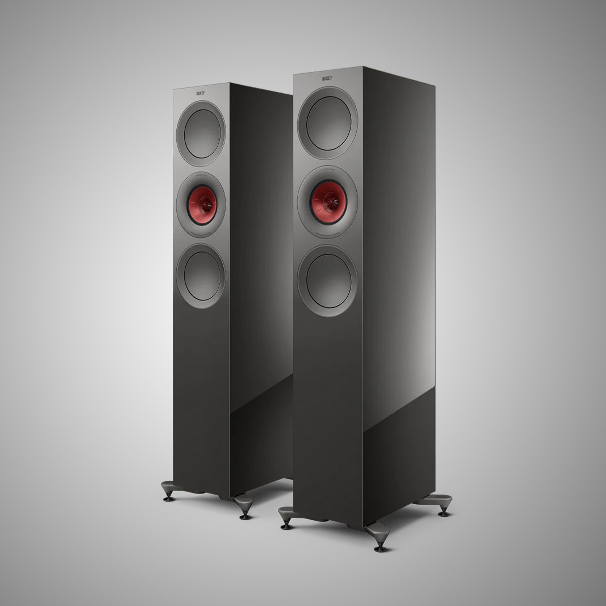 KEF R7 Meta Loudspeakers Titanium Finish - Douglas HiFi Perth