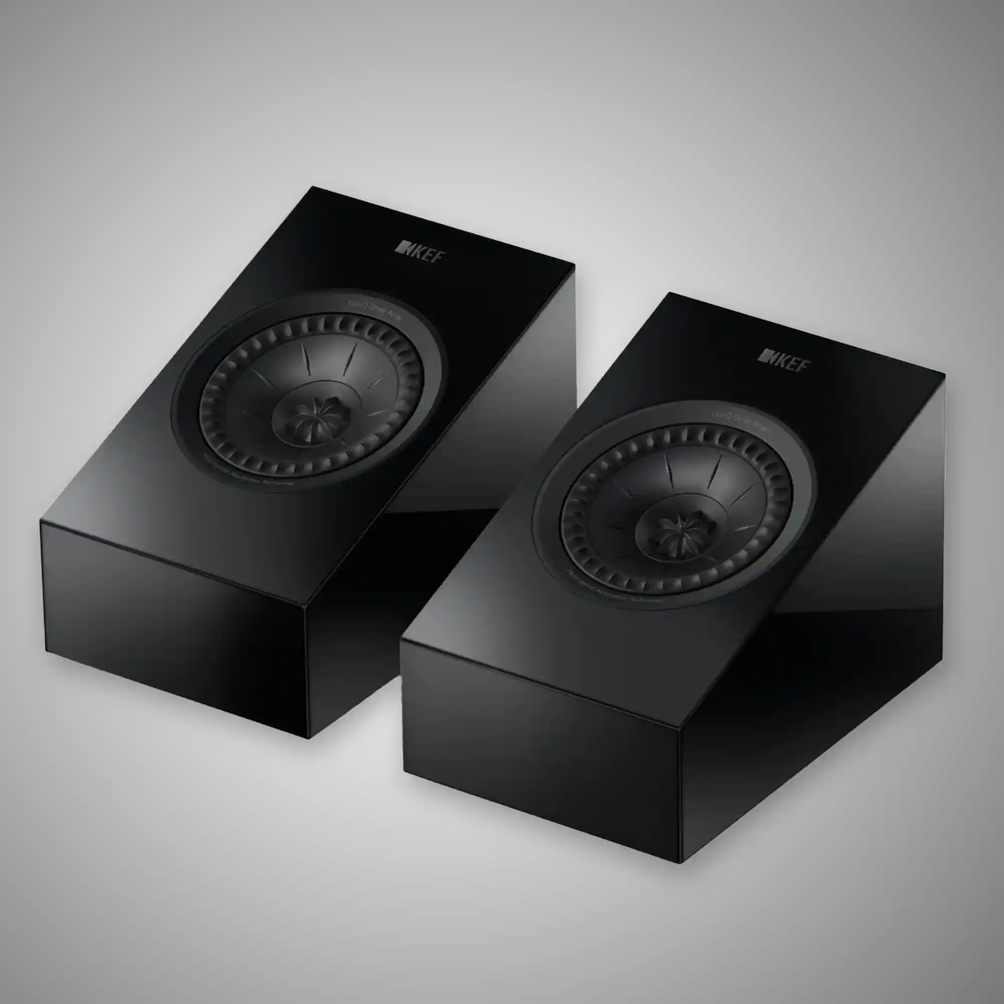 KEF R8 Dolby Atmos Speakers Gloss Black - DOUGLAS HIFI