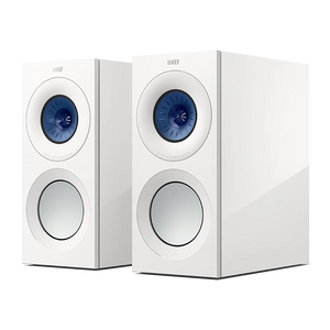 KEF REFERENCE 1 META Standmount Speakers (High Gloss White /Blue) - DOUGLAS HIFI