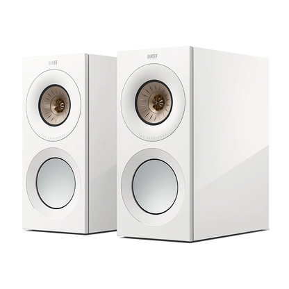 KEF REFERENCE 1 META Standmount Speakers (High Gloss / White Champagne - DOUGLAS HIFI