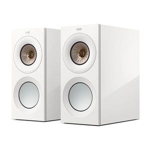 KEF REFERENCE 1 META Standmount Speakers (High Gloss / White Champagne - DOUGLAS HIFI