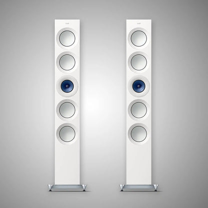 KEF REFERENCE 5 META Floorstanding Speakers High Gloss White/Blue - DOUGLAS HIFI