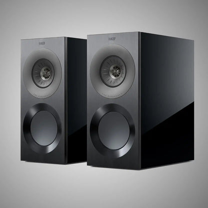 KEF Reference 1 Standmount Speakers Gloss Black/Grey - DOUGLAS HIFI