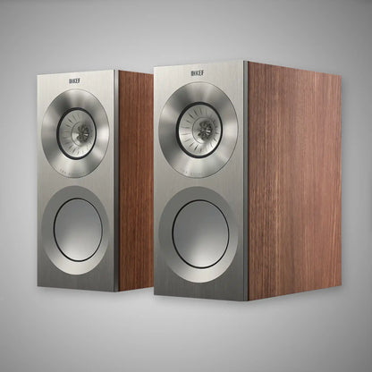 KEF Reference 1 Standmount Speakers Satin Walnut/Silver - DOUGLAS HIFI