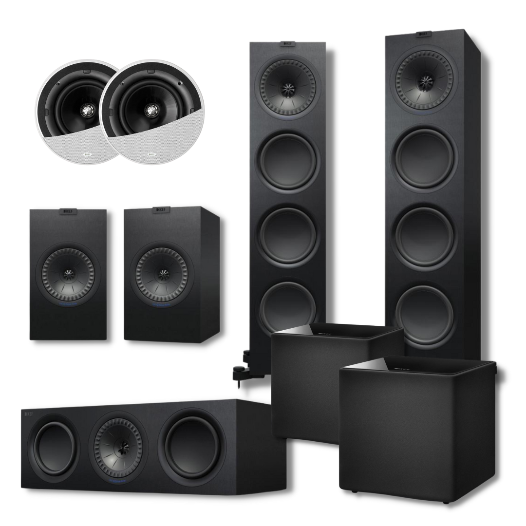 KEF Q Series Uni-Q 5.2.2 Speaker Pack - Douglas HiFi Perth