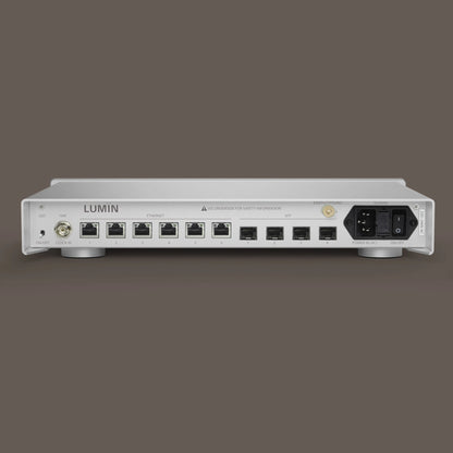 LUMIN N1 Network Switch (Silver Rear) - DOUGLAS HIFI